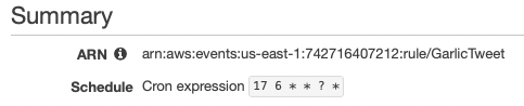 CloudWatch schedule expression cron