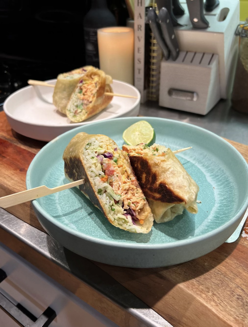 Viral Cajun Salmon Burrito 000